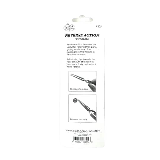 12 Pack: Quilled Creations™ Reverse Action Tweezers